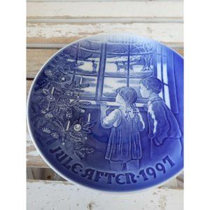 B&g country‎ Christmas 1997 plate blue children tre